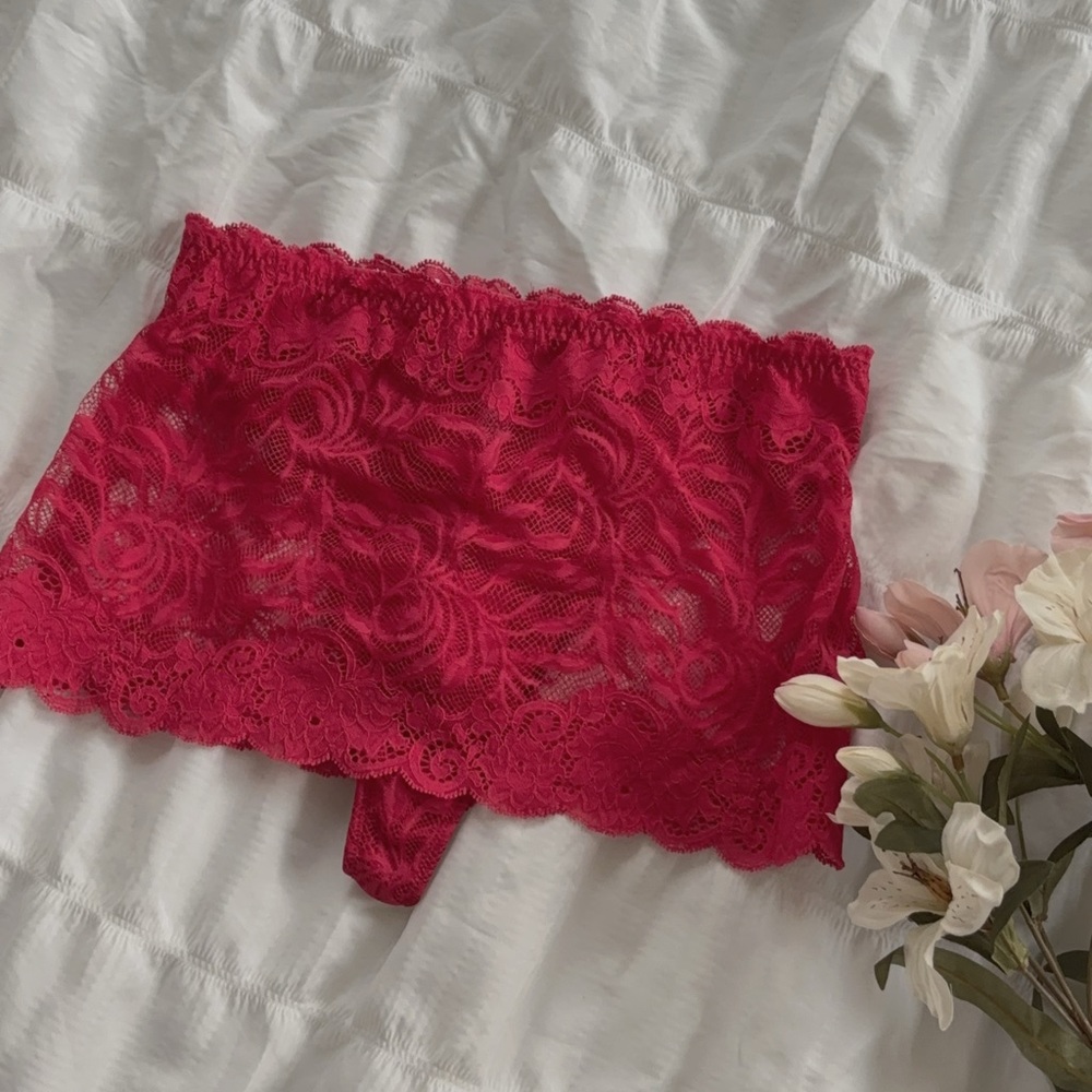 Sz_M| Victorias Secret | Red Lace Garter Panty